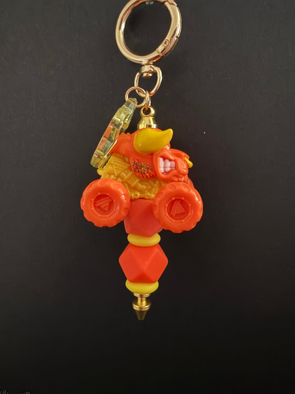 Personalized Monster Jam Mini Keychain & Bag Charm