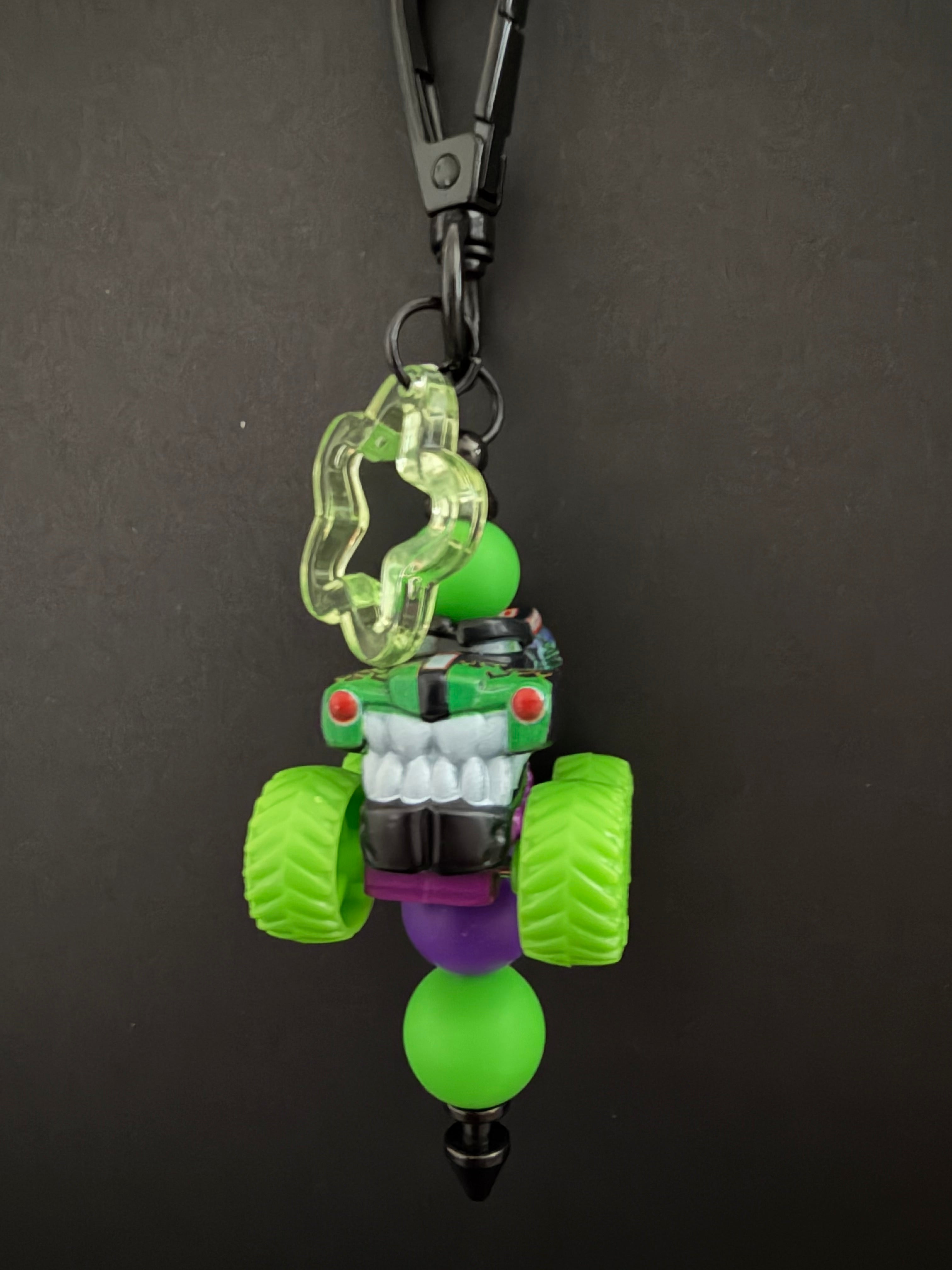 Personalized Monster Jam Mini Keychain & Bag Charm