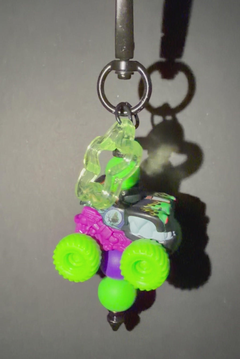Personalized Monster Jam Mini Keychain & Bag Charm